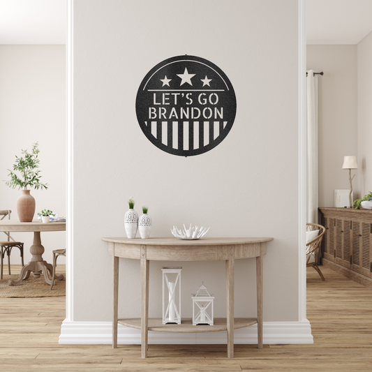 American Plaque Monogram Custom Made Metal Signs - Patriotic Black Metal Wall Art Decor | Home Accent Studio