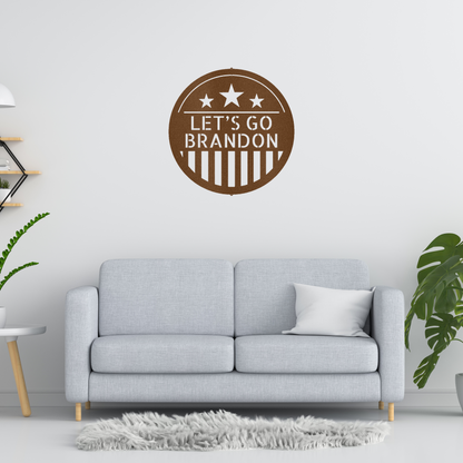 American Plaque Monogram Custom Made Metal Signs - Patriotic Copper Metal Wall Art Decor | Home Accent Studio