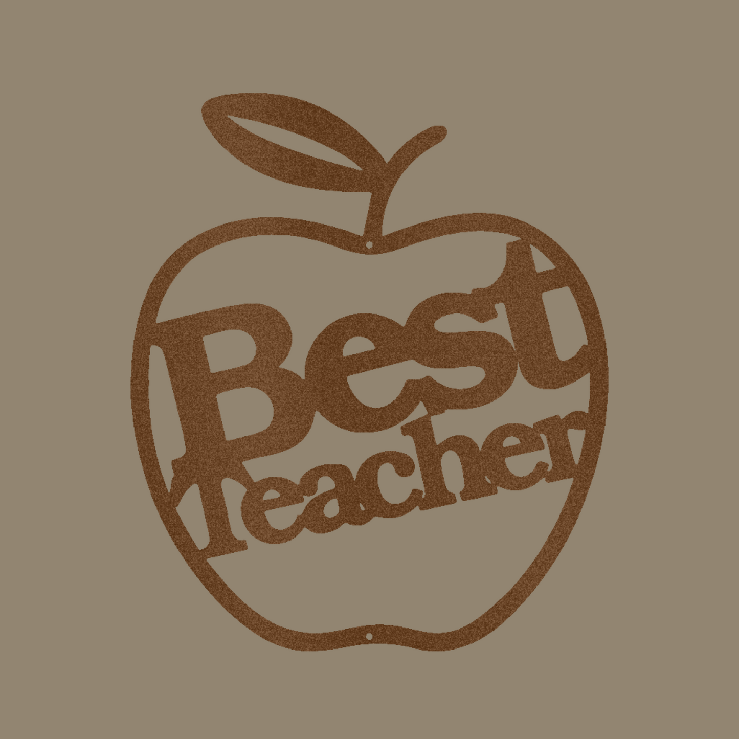 Best Teacher Custom Made Metal Signs - Copper Teacher Metal Wall Art Decor | Home Accent Studio