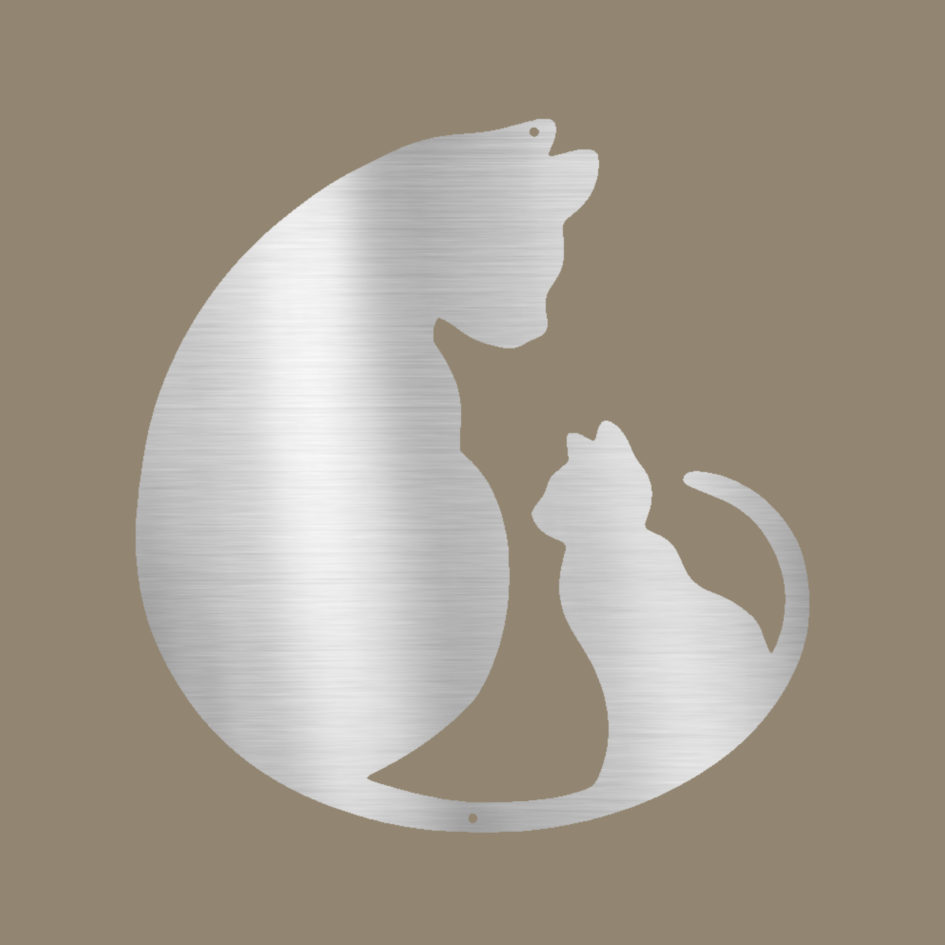 Cat Lover Custom Made Metal Signs - Cat Silver Metal Wall Art Decor | Home Accent Studio