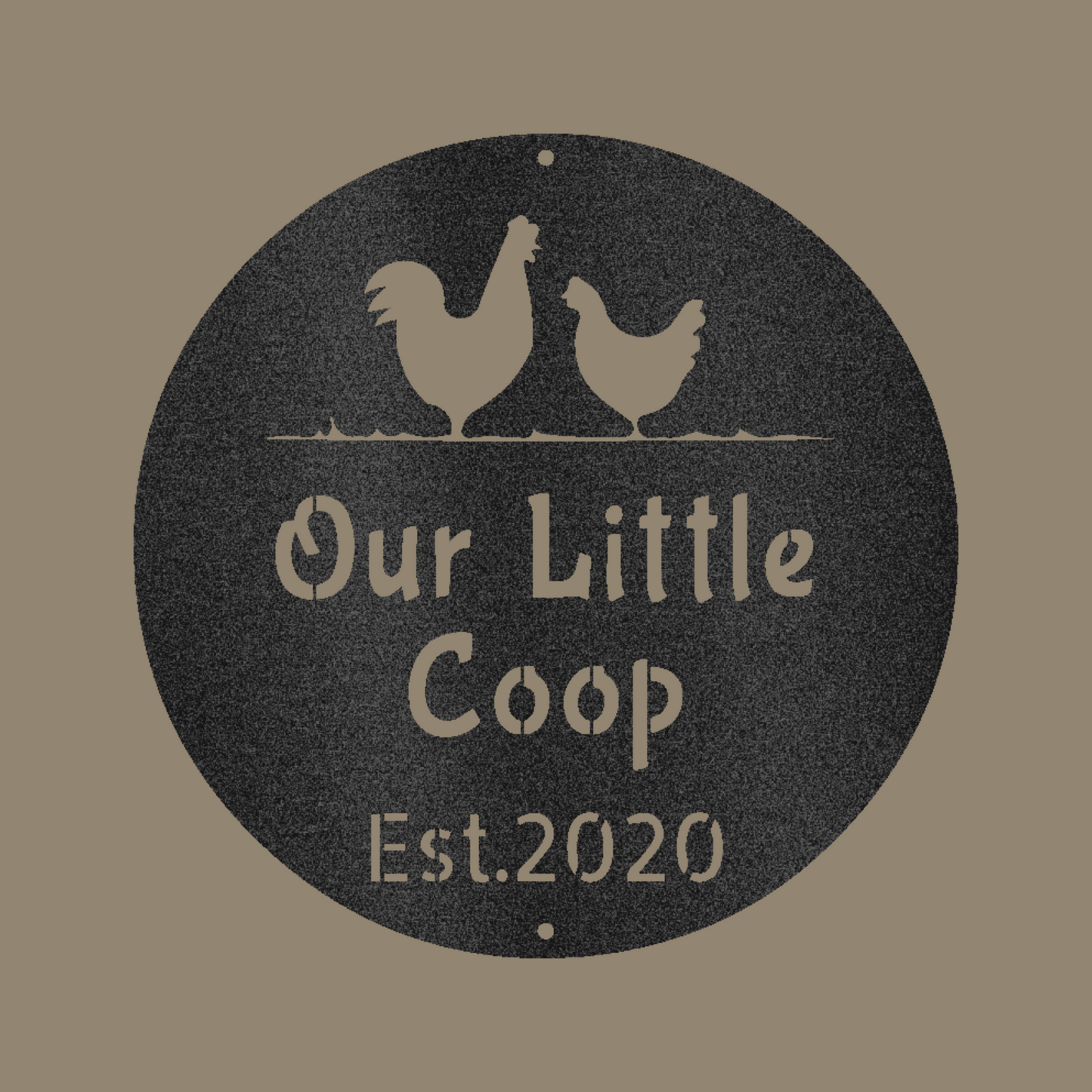 Chicken Coop Custom Made Metal Signs - Farm Life Black Metal Wall Art Decor | Home Accent Studio