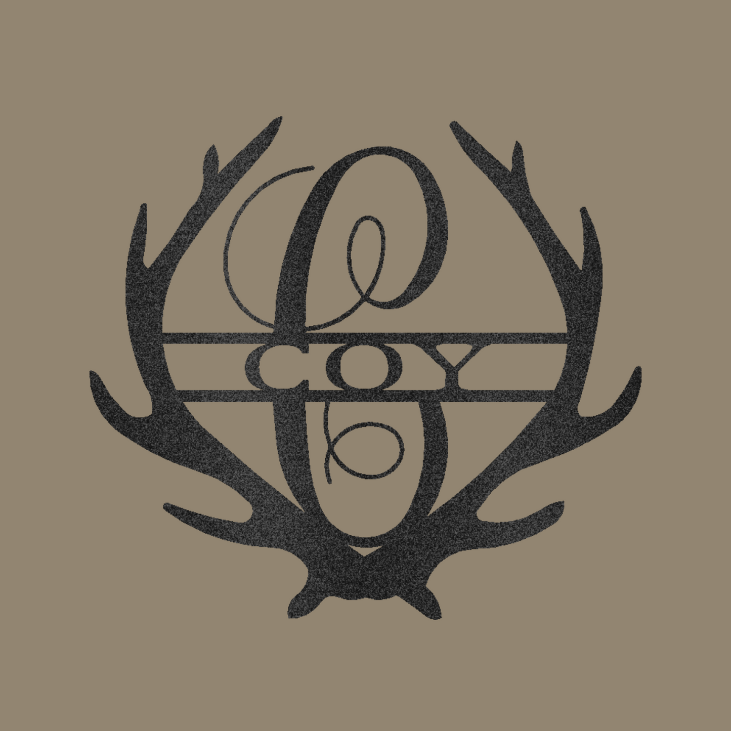 Antler Family Monogram Custom Made Metal Signs - Last Name Black Metal Wall Art Decor | Home Accent Studio