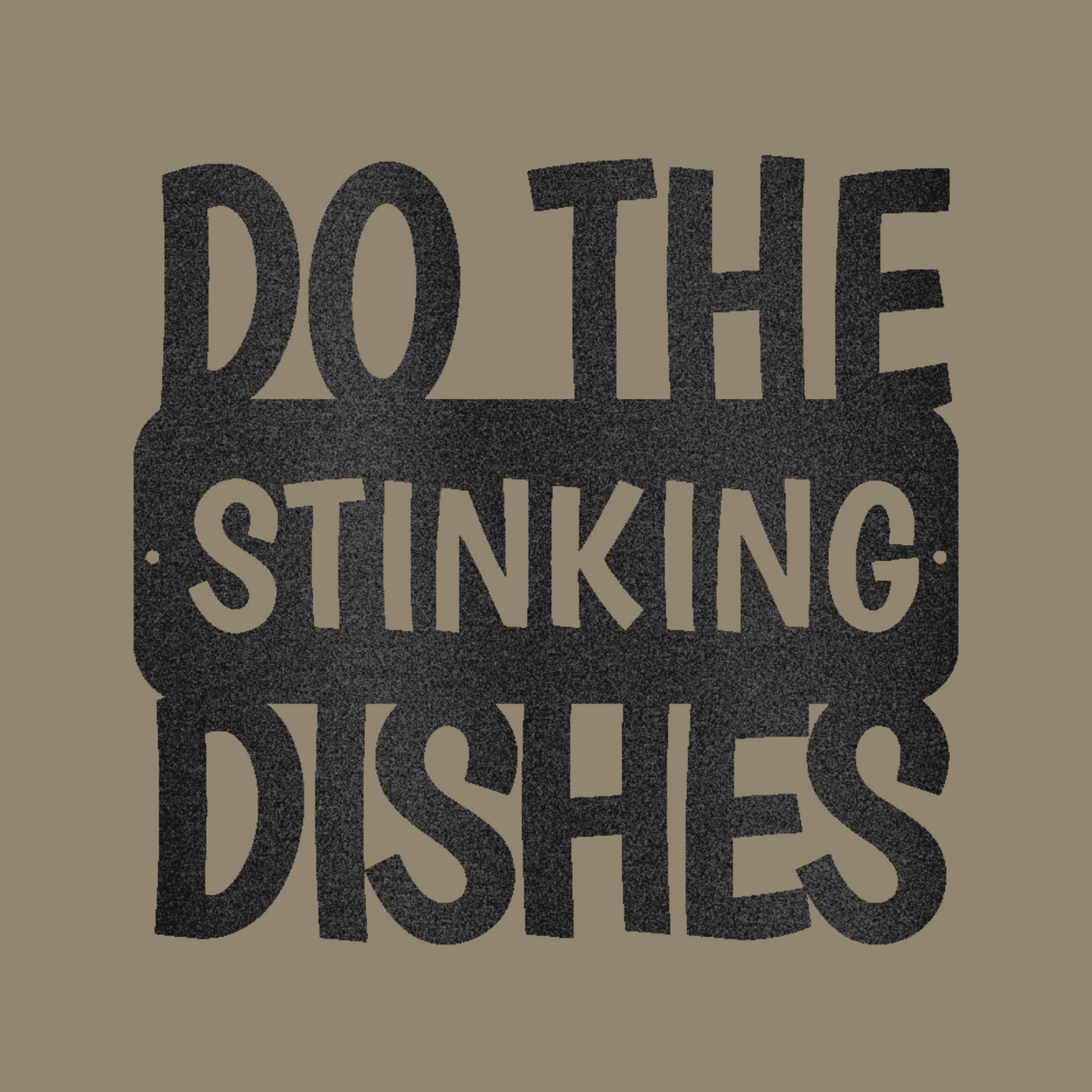 Do the Dishes Quote Custom Made Metal Signs - Quote Black Metal Wall Art Decor | Home Accent Studio