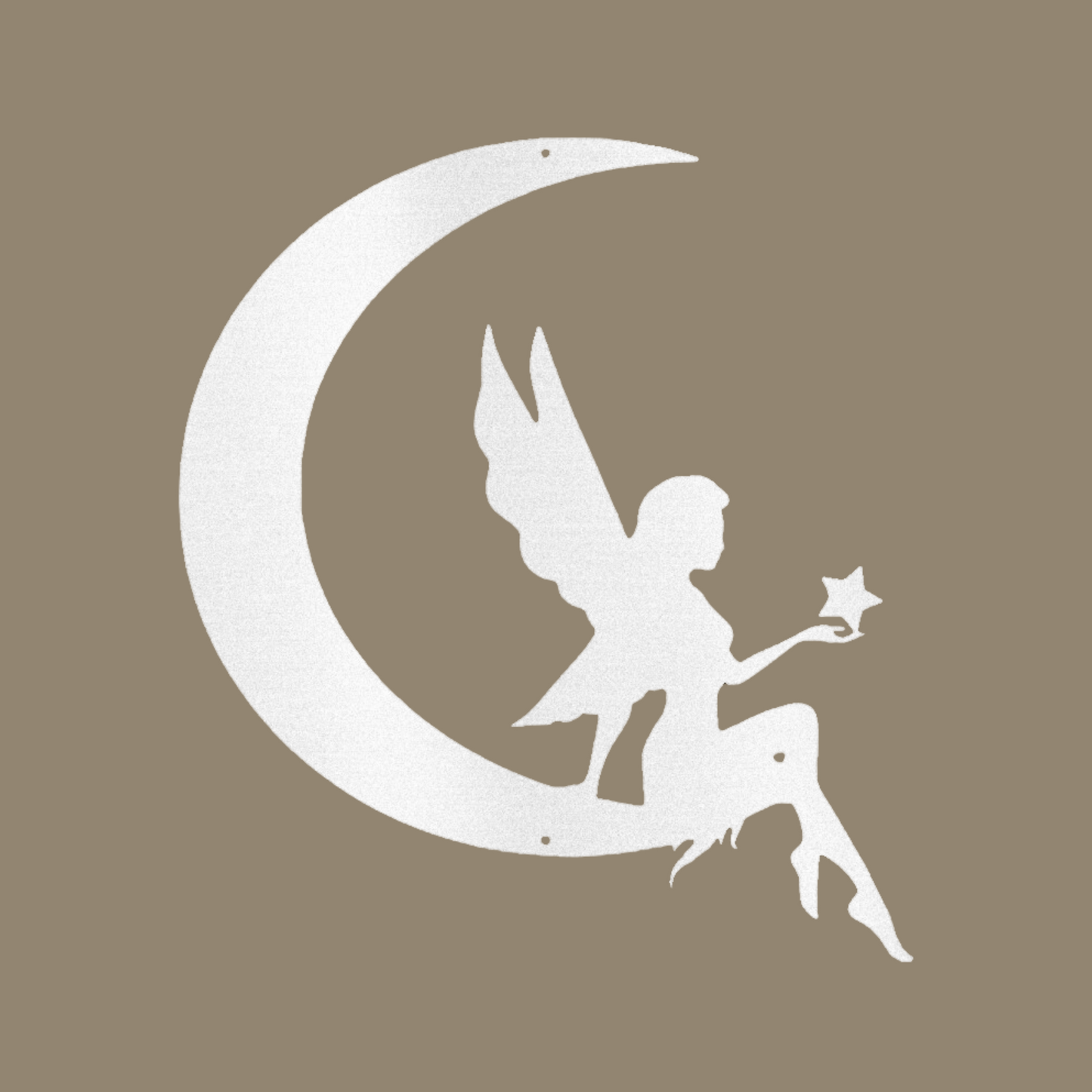 Fairy Moon Custom Made Metal Signs - Fairytale White Metal Wall Art Decor | Home Accent Studio