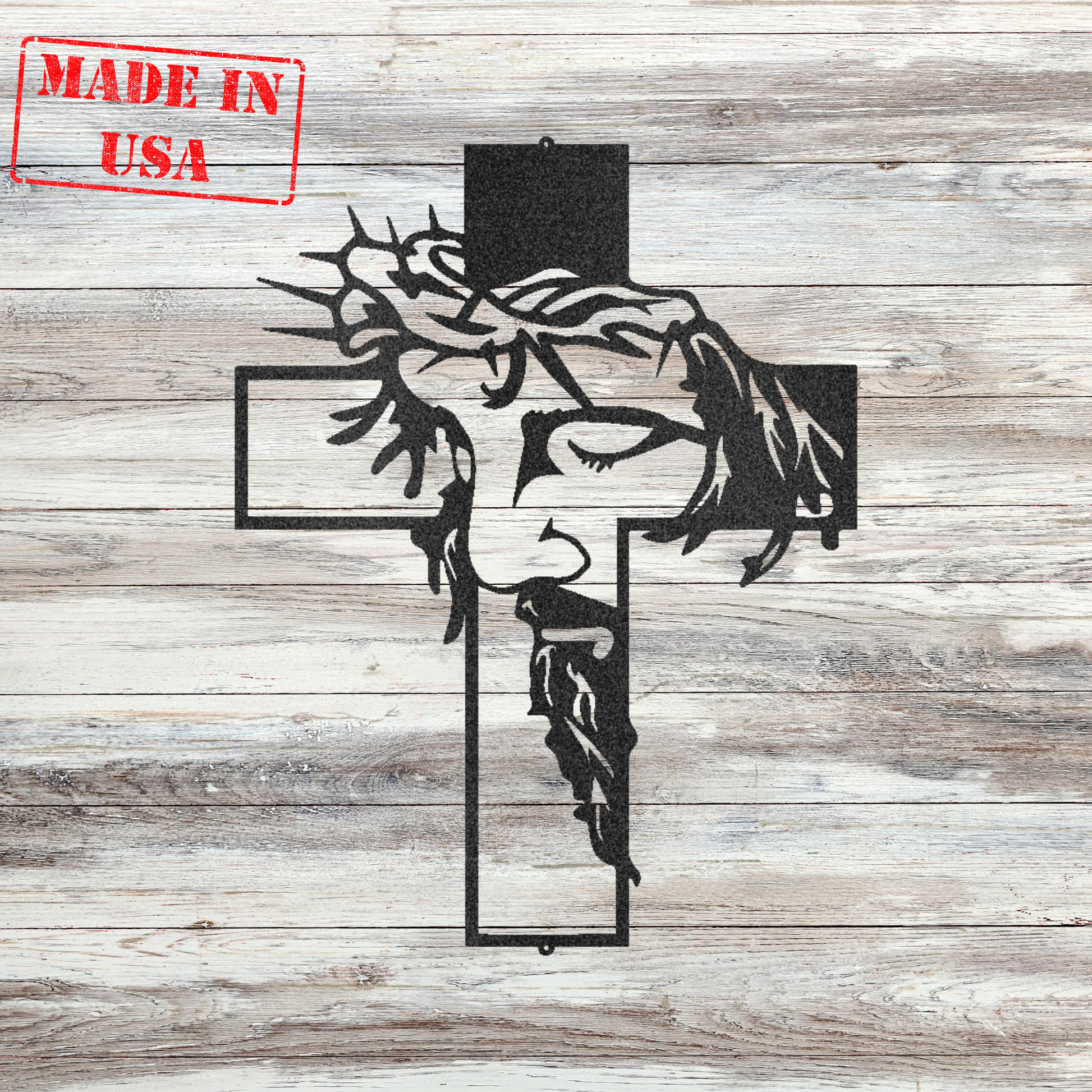 Christ Cross Custom Made Metal Signs - Christian Metal Wall Art Decor | Home Accent Studio