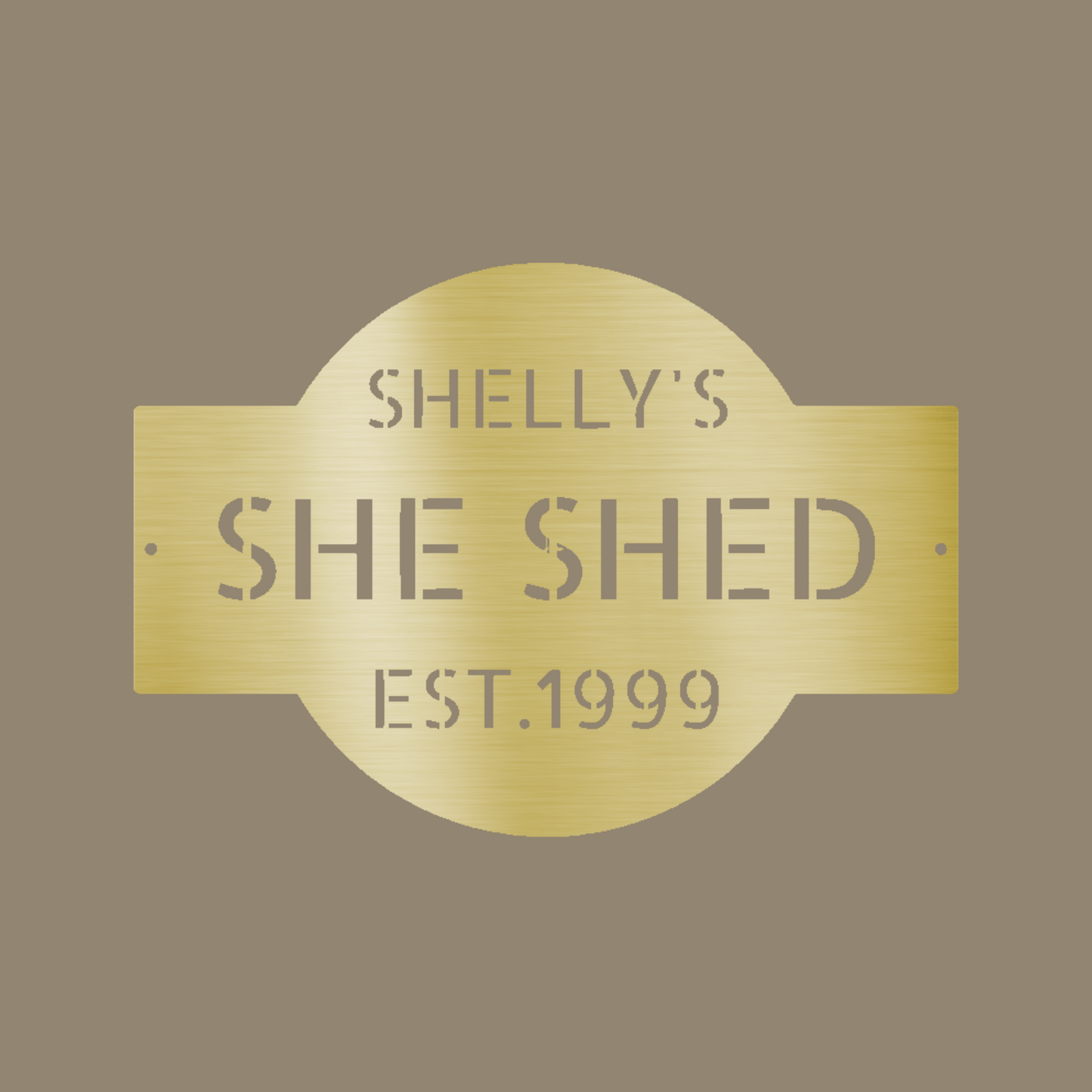 Custom Plaque Custom Made Metal Signs - Personalized Gold Metal Wall Art Decor | Home Accent Studio